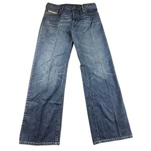 Vintage Diesel Looxe Jeans 36x34 Blue Loose Fit Baggy Straight Leg Italy 2002